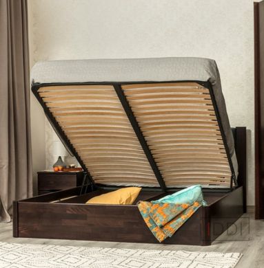 Полуторная кровать Олимп Катарина с подъемным механизмом 120x190 см Орех — Morfey.ua