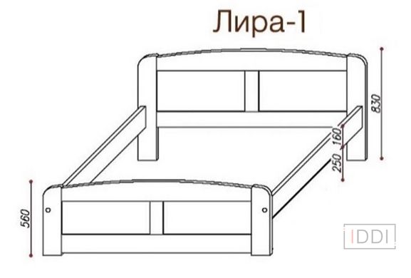 Ліжко Ліра-1 Темп-Меблі 80x190 см — Morfey.ua