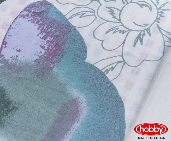 КПБ HOBBY Poplin Sueno зелений 200*220/2*50*70 &mdash; Morfey.ua