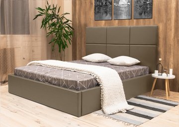 Полуторне ліжко Corners Софт 140x190 см Без кутових ніжок Тканина 1-ї категорії — Morfey.ua