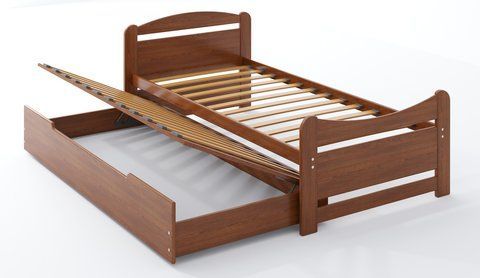 Кровать Авена Camelia Дуб щит Лак 90x200 см Венге &mdash; Morfey.ua
