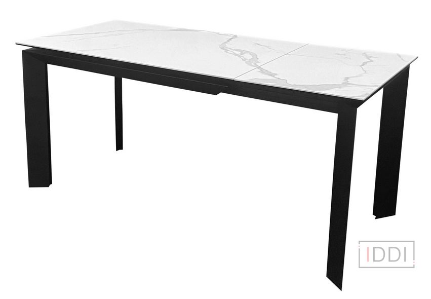 Vermont Staturario/black стіл керамічний 120-170 см — Morfey.ua
