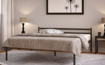 Двуспальная кровать Метакам Комфорт-1 (Comfort-1) 160x200 см Серый — Morfey.ua