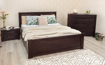Полуторная кровать Оксфорд с филенкой и подъёмным механизмом Олимп 120x190 см Орех — Morfey.ua