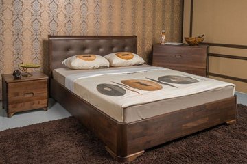 Полуторная кровать Милена Премиум Олимп 120x190 см Орех — Morfey.ua