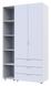 Комплект Doros Гелар з Етажеркою Білий 2 ДСП 115.7х49.5х203.4 (42005029)