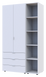 Комплект Doros Гелар с Этажеркой Белый 2 ДСП 115.7х49.5х203.4 (42005029)