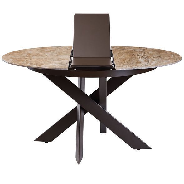 Moon Brown Marble стіл розкладний кераміка 110-140 см &mdash; Morfey.ua