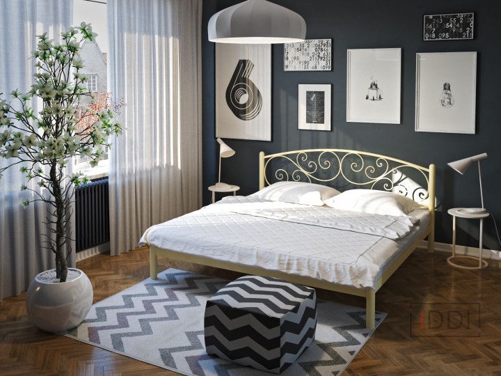Ліжко Лілія Tenero 140x190 см Білий — Morfey.ua