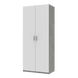 Распашной шкаф для одежды Doros Кен Бетон / Белый 2 ДСП 90х52х210 (80737020)