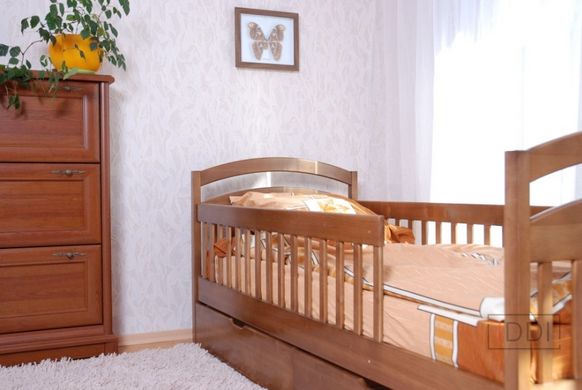 Ліжко Аріна двоярусна з ящиками Venger (Венгер) 80x190 см Бук під лаком — Morfey.ua