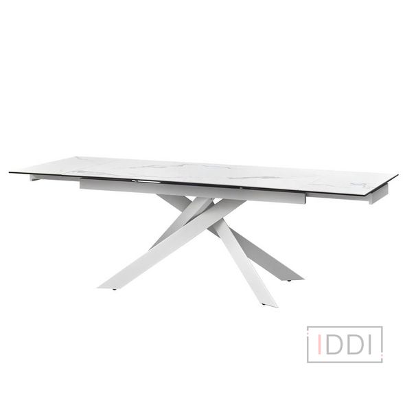 Gracio Straturario White стіл розкладний кераміка 160-240 см — Morfey.ua