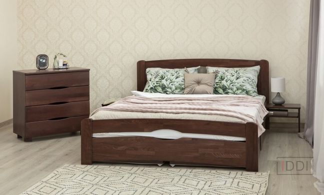 Односпальная кровать Нова с ящиками Олимп 80x190 см Орех — Morfey.ua