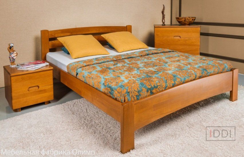 Односпальне ліжко Мілана Люкс Олімп 80x190 см Горіх — Morfey.ua