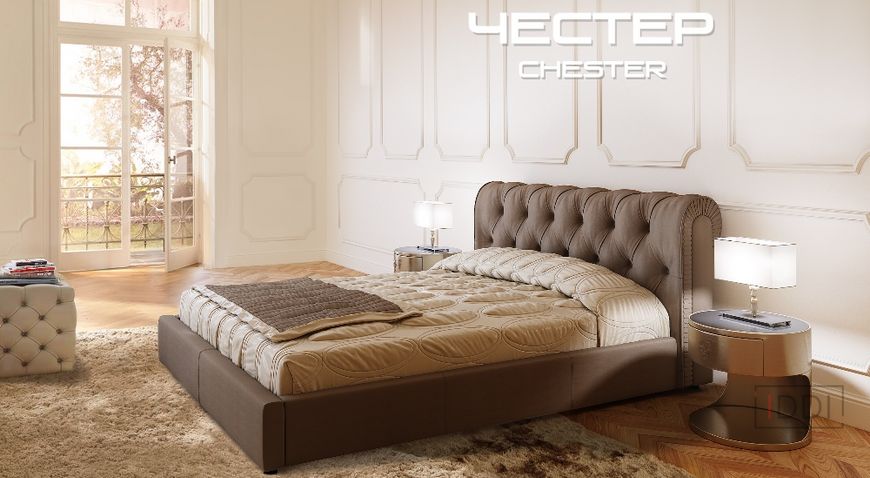 Ліжко Честер-1 Green Sofa 120x200 см Тканина 1-ї категорії — Morfey.ua