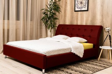 Полуторне ліжко Corners Герда з підйомним механізмом 140x190 см Без кутових ніжок Тканина 1-ї категорії — Morfey.ua
