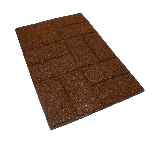 Килимок придверний Torn Brick 50*75 коричневий &mdash; Morfey.ua