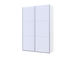 Шкаф купе Doros G-сaiser Белый 2 ДСП / 3 части 160х60х240 (42002104)