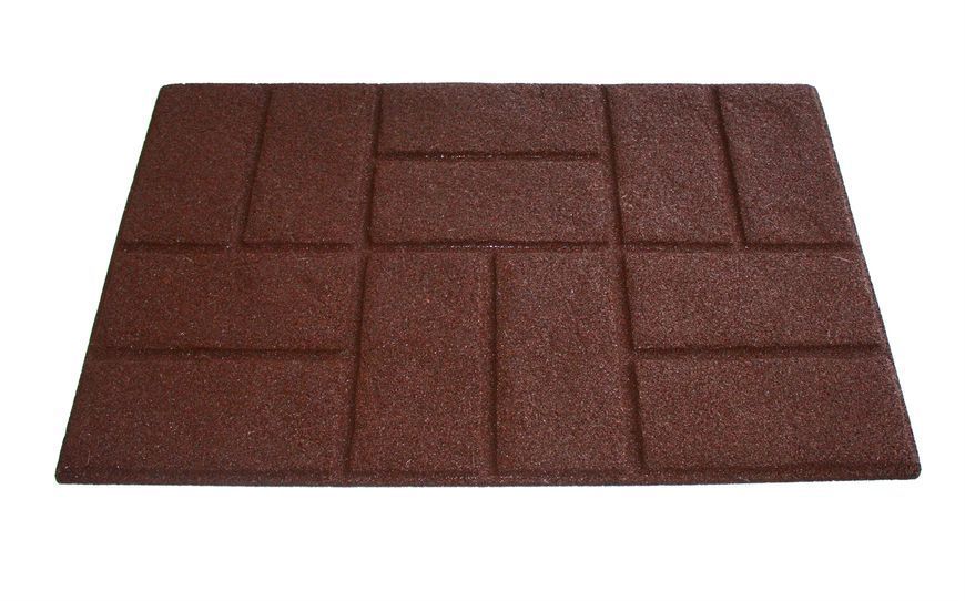 Килимок придверний Torn Brick 50*75 коричневий &mdash; Morfey.ua