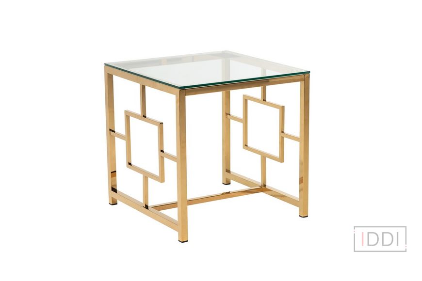 Кавовий стіл CL-2 прозорий + золото — Morfey.ua