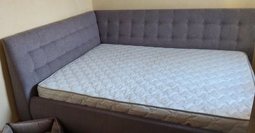 Ліжко Афіни з підйомним механізмом Green Sofa 160x200 см Тканина 3-ї категорії — Morfey.ua