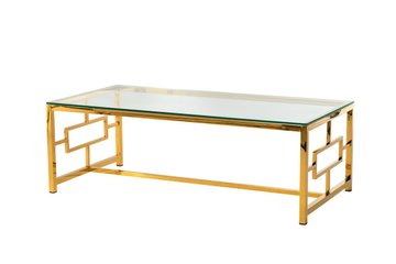 Журнальний стіл CL-1 прозорий+золото — Morfey.ua