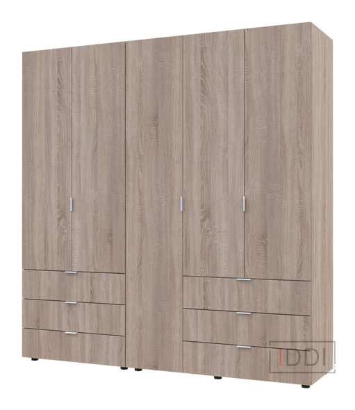 Распашной шкаф для одежды Doros Гелар комплект сонома 2+3 ДСП 193,7х49,5х203,4 (42002122) — Morfey.ua