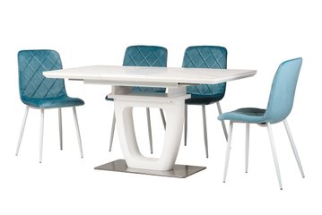 Керамічний стіл TML-860-1 білий мармур — Morfey.ua