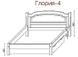 Кровать Глория-4 (без шаров) Темп-Мебель 80x190 см Без ниши