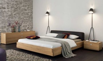 Ліжко Hannover (Ганновер) з підйомним механізмом Woodsoft 120x190 см Бук під лаком — Morfey.ua