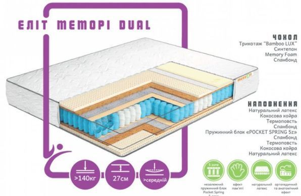 Матрас пружинный Musson Элит Мемори Dual 80x190 см &mdash; Morfey.ua