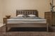 Полуторне ліжко Сіті Преміум без ізножья (м'яка спинка) Олімп 120x190 см Горіх