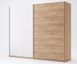 Шафа-купе Асті 2,5 (Дуб Крафт / Білий глянець) MiroMark 250x62 см