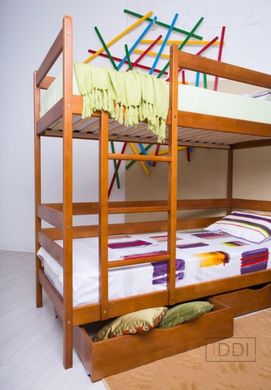Ліжко Амелі двох'ярусна Олімп 80x190 см Горіх — Morfey.ua