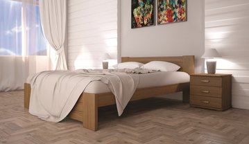 Полуторная кровать ТИС Изабелла-3 140x200 см Дуб щит — Morfey.ua