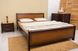 Полуторне ліжко Сіті з ізножьем і інтарсією Олімп 120x190 см Горіх