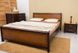 Полуторне ліжко Сіті з ізножьем і інтарсією Олімп 120x190 см Горіх