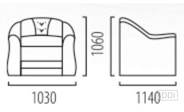 Кресло Марс Yudin 105x96 см Ткань 0-й категории — Morfey.ua