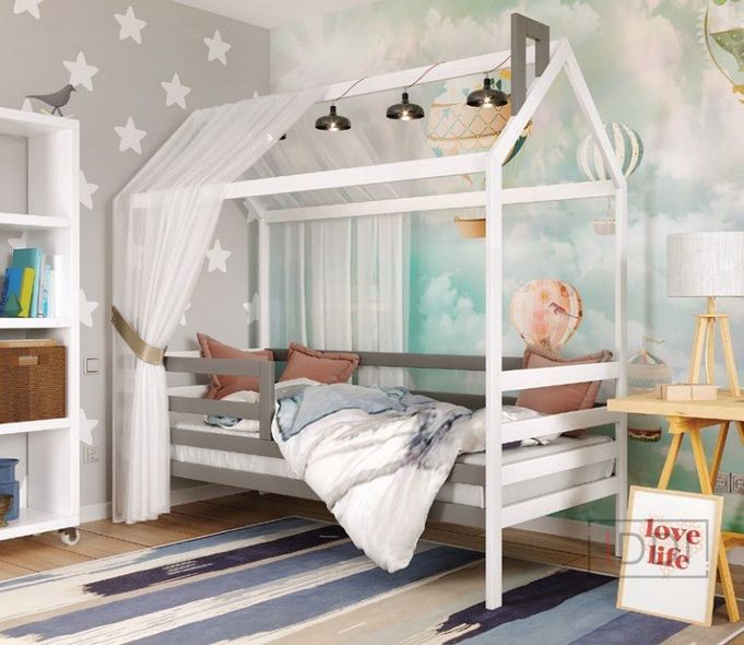 Кровать-домик Арбор Древ Том без ящиков сосна 80x190 см — Morfey.ua