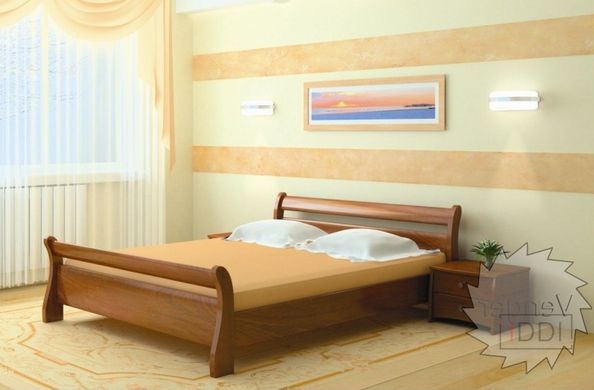 Кровать полуторная Диана Venger (Венгер) 120x190 см Бук под лаком — Morfey.ua