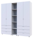 Комплект Doros Гелар з Этажеркою Дуб Сонома 2+2 ДСП 193.2х49.5х203.4 (42005044)