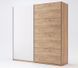 Шкаф-купе Асти 1,5 (Дуб Крафт/Белый глянец) MiroMark 150x62 см