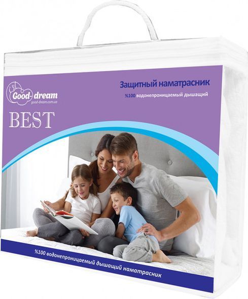 Наматрасник Good-Dream Best Водонепроницаемый на резинках по углам 60x120 (GDBESTE060120) &mdash; Morfey.ua
