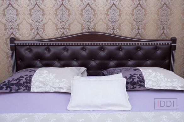 Полуторне ліжко Прованс з фрезеруванням (ромби) Олімп 120x190 см Горіх — Morfey.ua