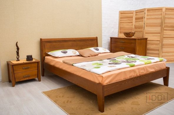 Полуторне ліжко Сіті без ізножья з інтарсією Олімп 120x190 см Горіх — Morfey.ua