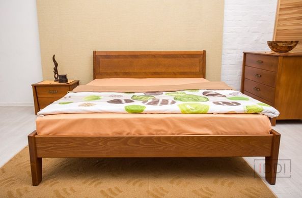 Полуторная кровать Олимп Сити Интарсия без изножья 120x190 см Орех — Morfey.ua