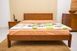 Полуторне ліжко Сіті без ізножья з інтарсією Олімп 120x190 см Горіх