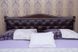 Полуторне ліжко Прованс з фрезеруванням (ромби) Олімп 120x190 см Горіх