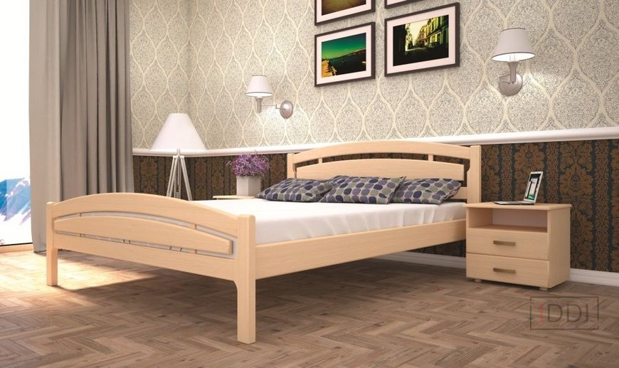 Односпальне ліжко ТИС Модерн-2 90x200 см Сосна щит — Morfey.ua