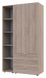 Комплект Doros Гелар с Этажеркой Дуб Сонома 2 ДСП 115.7х49.5х203.4 (42005041)